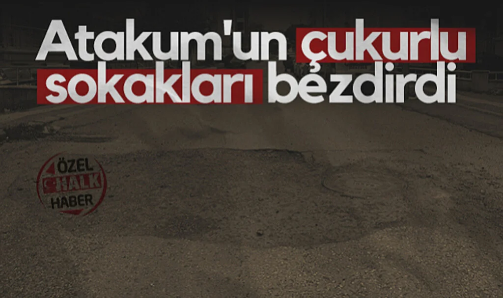 Atakum'un 'Çukurlu' Sokakları Bezdirdi