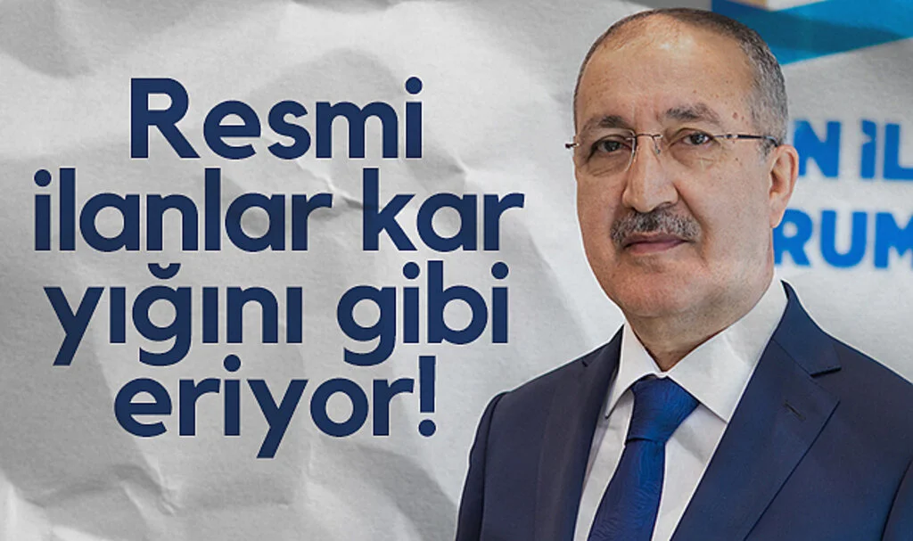 BİK Genel Müdürü Cavit Erkılınç: Resmi ilanlar kar yığını gibi eriyor!