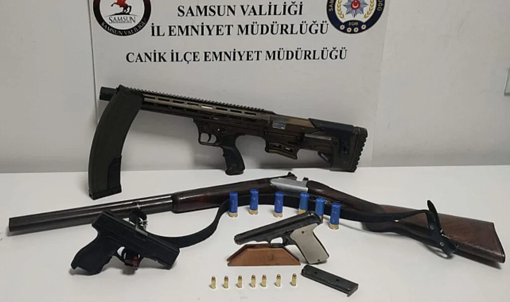 Canik’te Düğün Baskını: Silah ve Tüfekler Ele Geçirildi