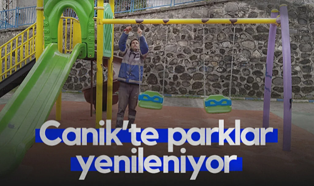 Canik'te Parklar Yenileniyor
