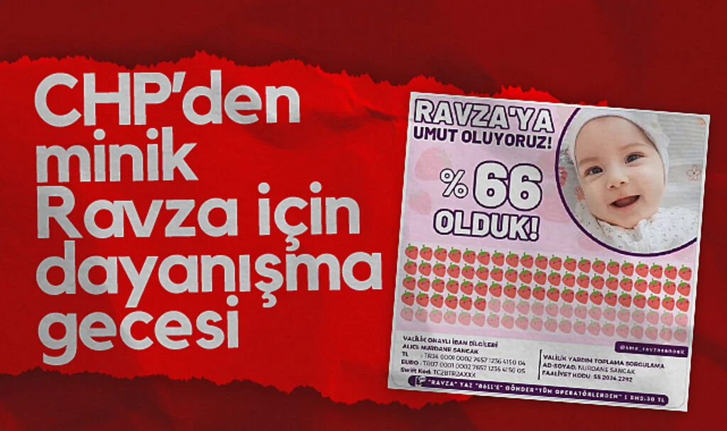 CHP Ladik'ten minik Ravza için dayanışma gecesi