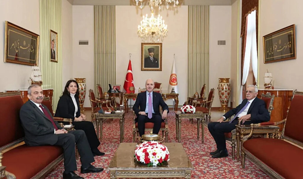 DEM heyetinden TBMM Başkanı Kurtulmuş'a ziyaret
