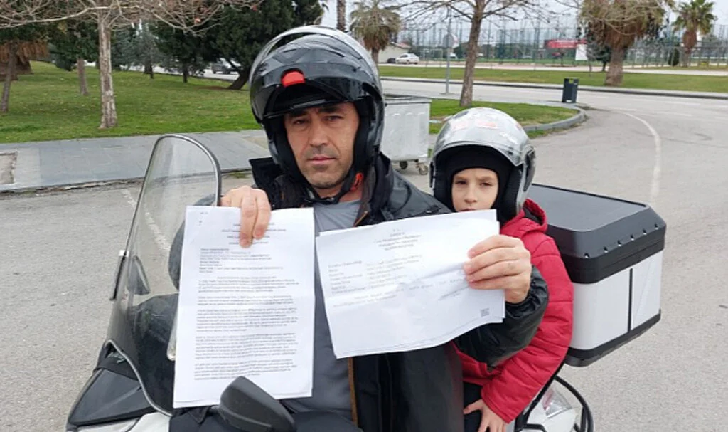 Gitmediği şehirden trafik cezası yedi