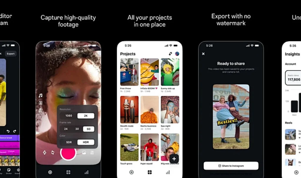 Instagram, CapCut'ın Yerini Alacak Edits Uygulamasını Duyurdu