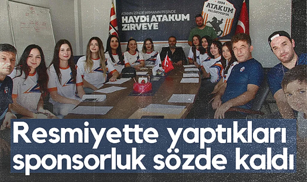 Resmiyette yaptıkları sponsorluk sözde kaldı