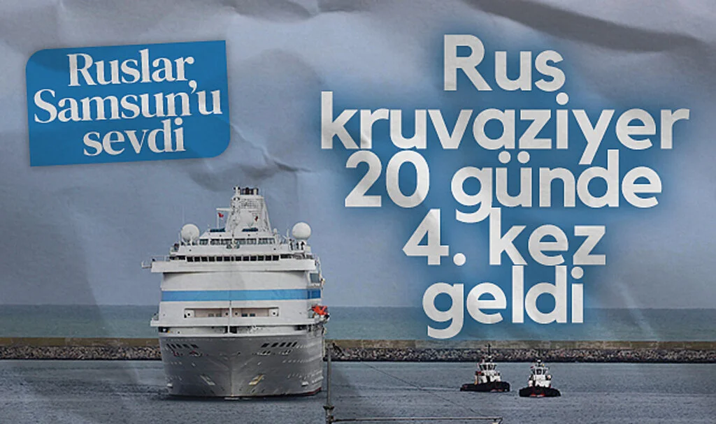 Rus kruvaziyer 20 günde 4. kez Samsun'da