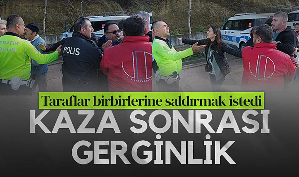 Samsun'da 6 kişinin yaralandığı kaza sonrası gergin anlar