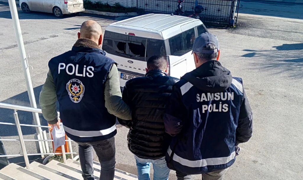 Samsun'da 6 yıl hapis cezası bulunan hükümlü yakalandı