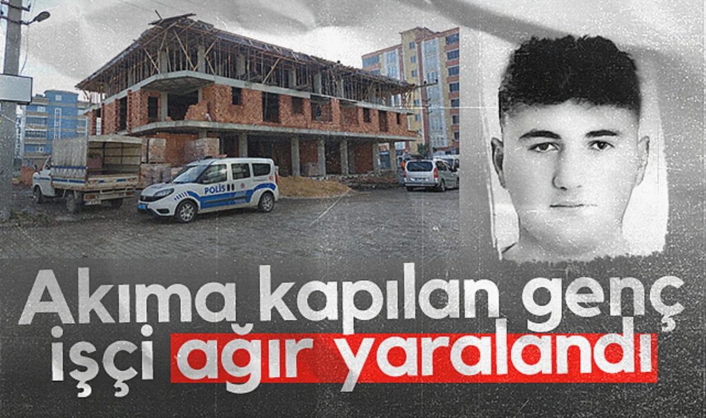 Samsun'da akıma kapılan genç işçi ağır yaralandı