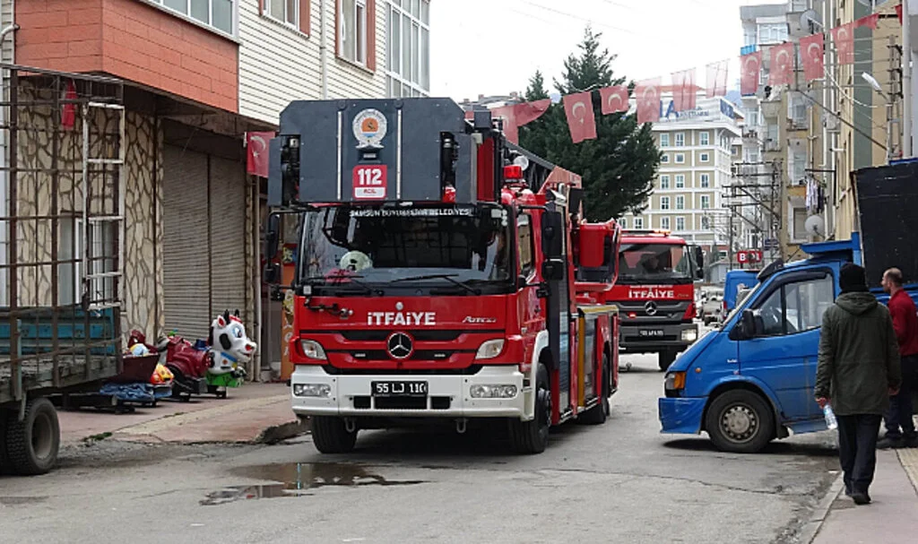 Samsun’da Baca Yangını Paniğe Neden Oldu