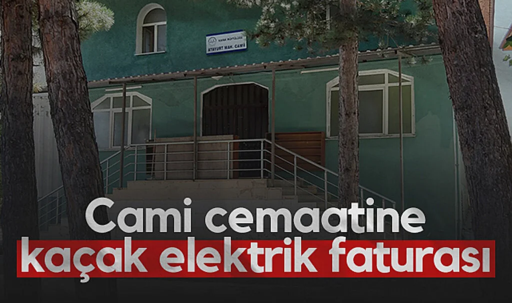 Samsun'da cami cemaatine kaçak elektrik faturası
