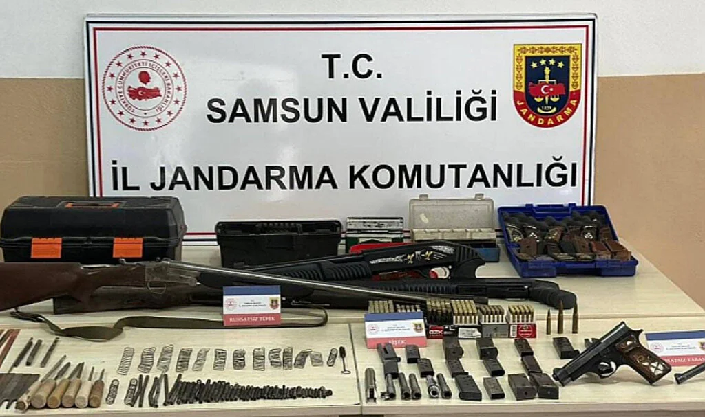 Samsun'da Kaçak Silah İmalathanesine Jandarma Baskını