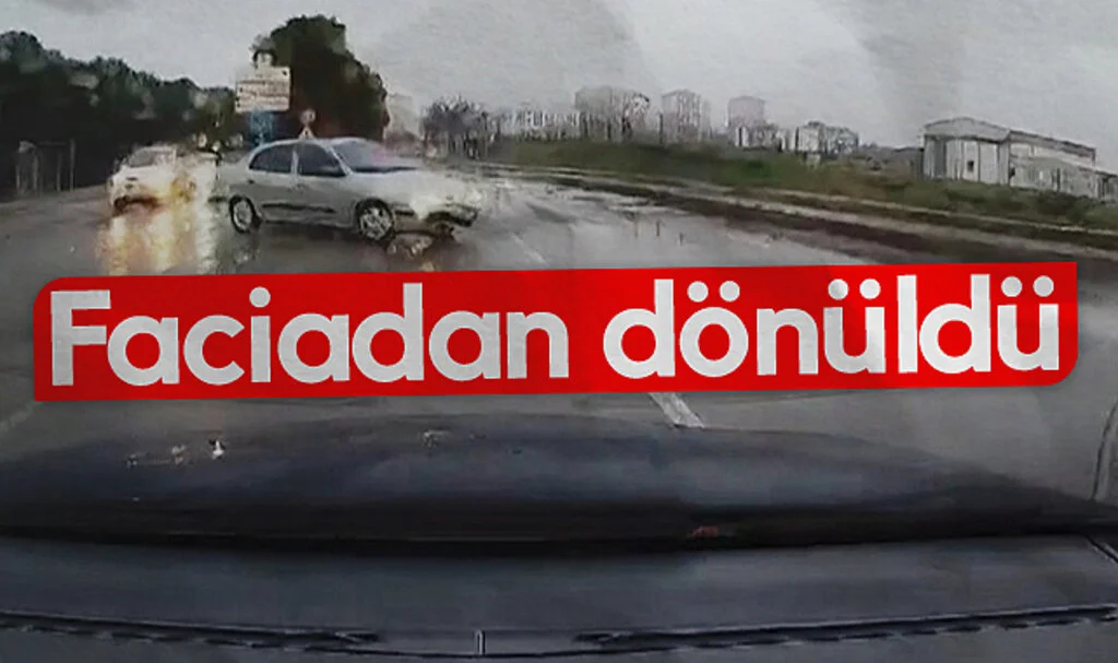 Samsun'da otobüs şoförünün dikkati faciayı önledi