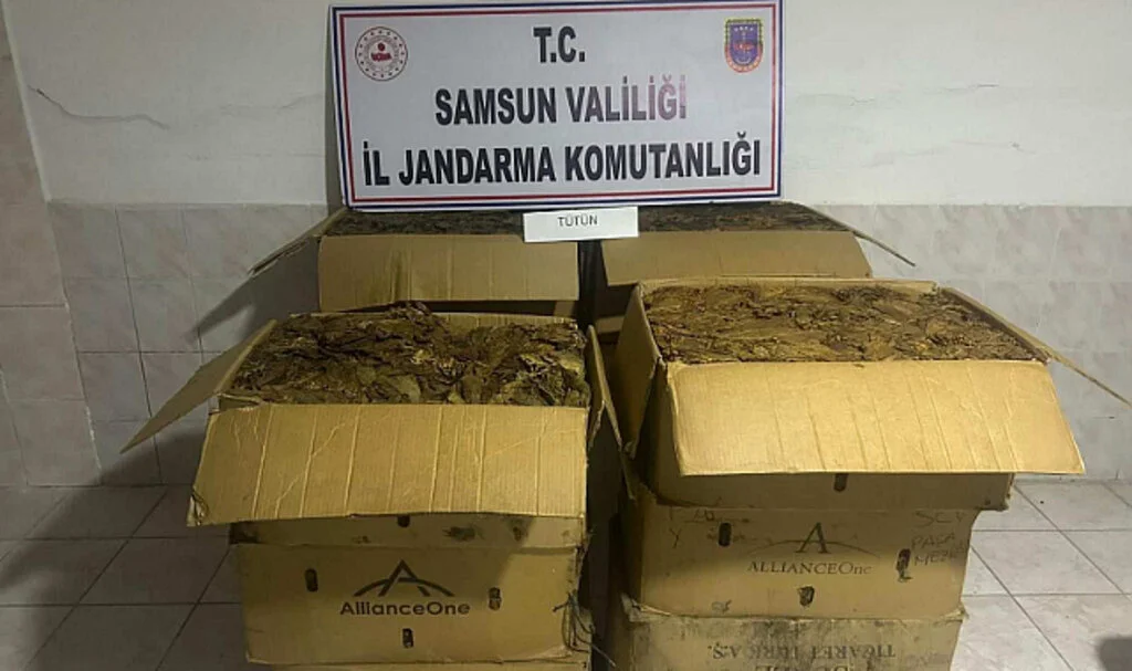 Samsun’da Tütün Hırsızı Yakalandı: 135 Kilo Tütün Ele Geçirildi