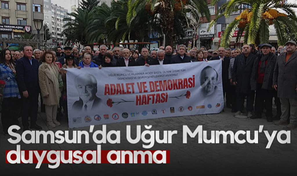 Samsun'da Uğur Mumcu'ya Duygusal Anma
