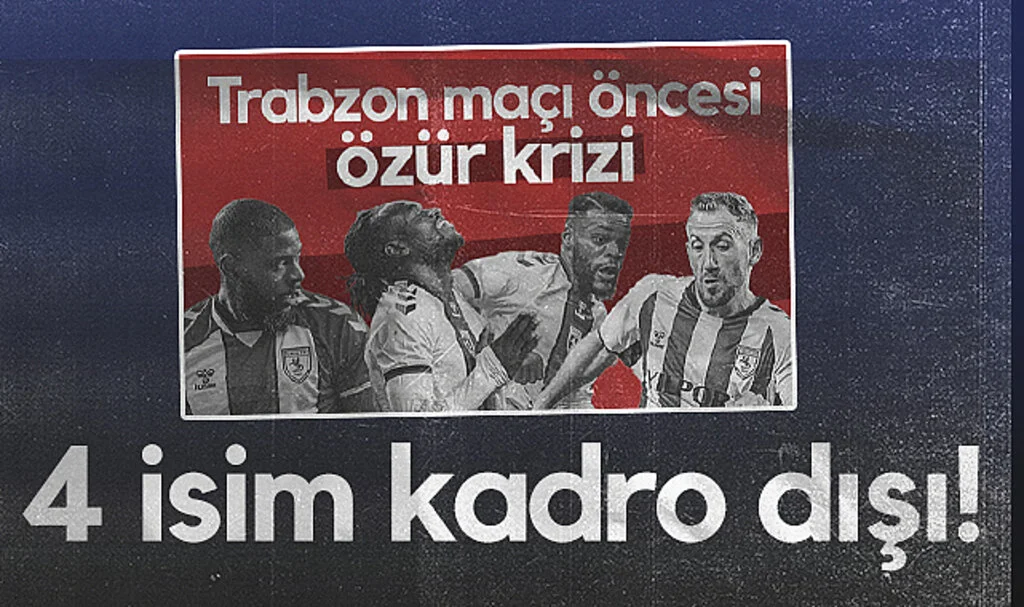 Samsunspor'da 4 isim kadro dışı!