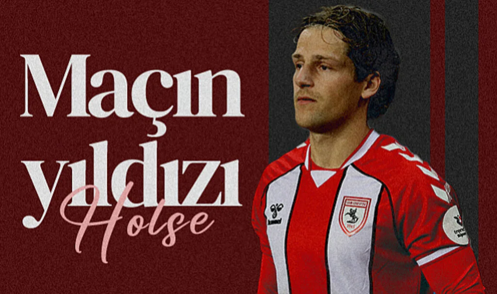 Samsunspor'da Holse Trabzonspor Maçının Yıldızı Oldu