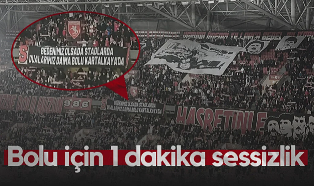 Samsunspor - Gaziantep FK Maçında Bolu İçin 1 Dakika Sessizlik