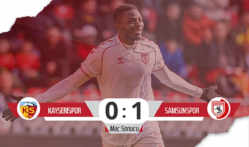 Samsunspor, Kayserispor'u Tek Golle Geçti (Maç Özeti)
