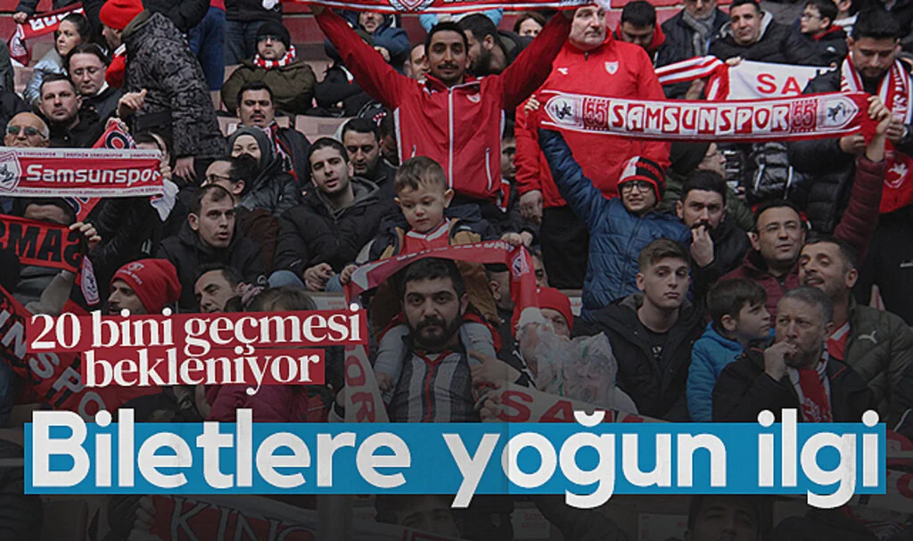  Samsunspor taraftarından Gaziantep FK maçı biletlerine yoğun ilgi