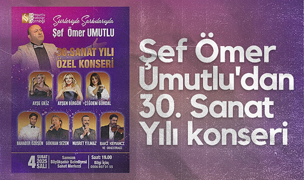 Şef Ömer Umutlu'dan 30. Sanat Yılı konseri