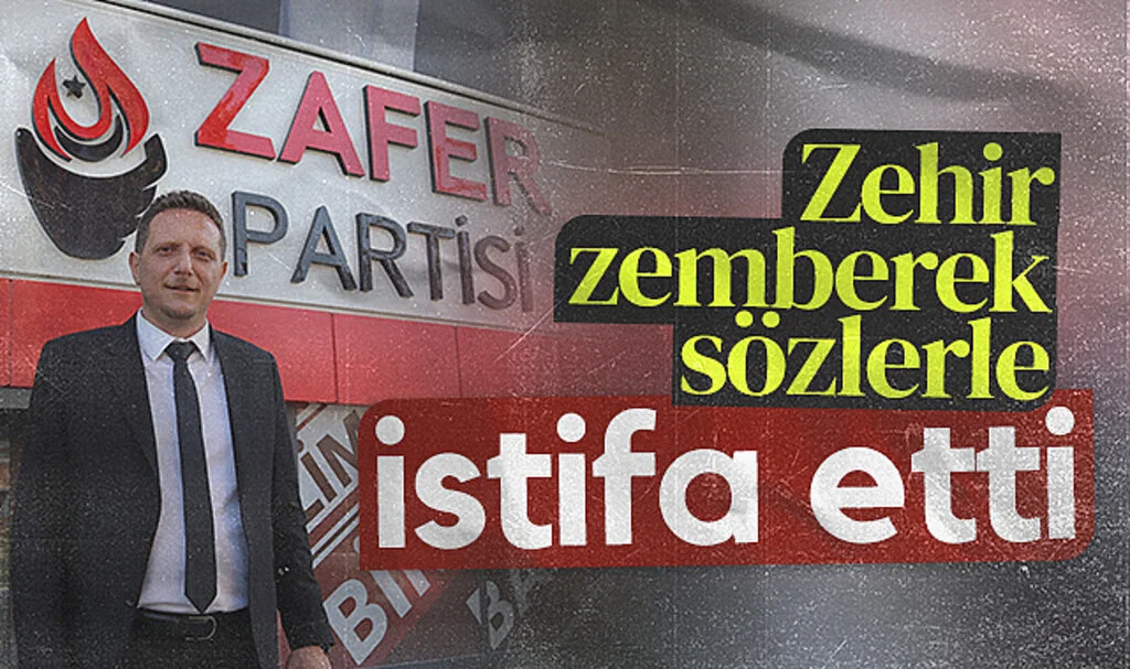 Zehir zemberek sözlerle istifa etti