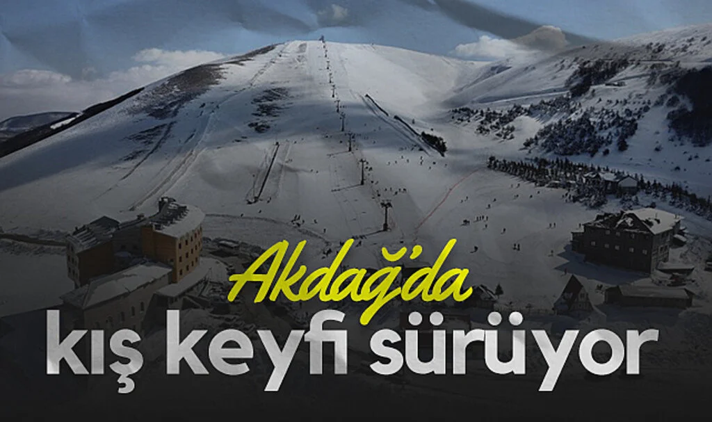 Akdağ Kayak Merkezi'nde Kış Keyfi Sürüyor