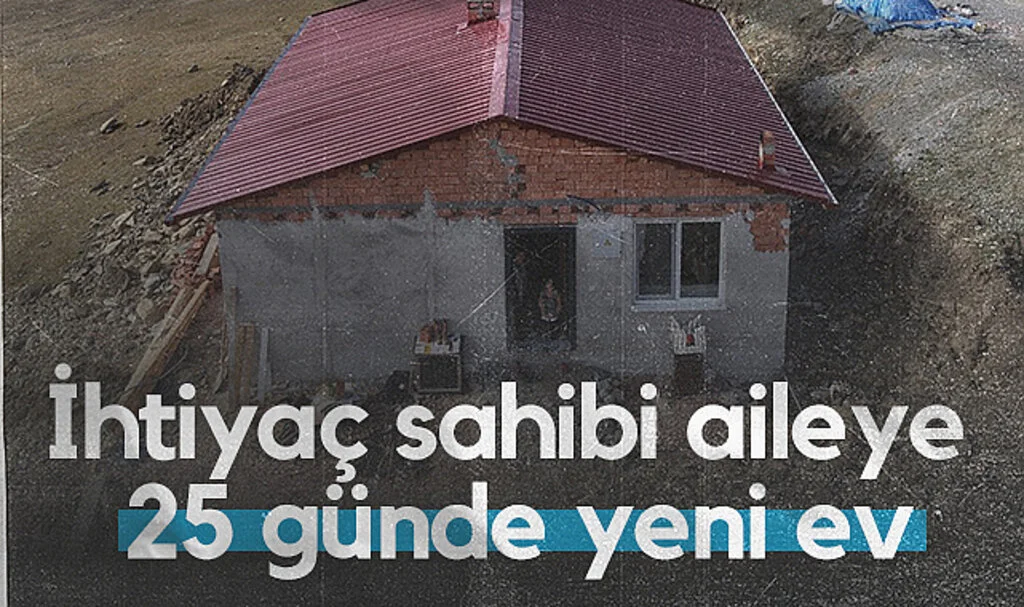 Alaçam’da 25 Günde Yeni Ev! İhtiyaç Sahibi Aileye Teslim Edildi