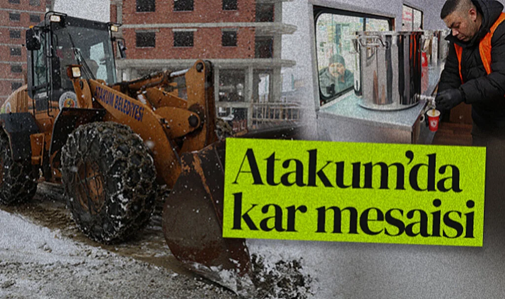  Atakum'da kar mesaisi