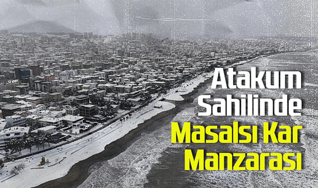 Atakum Sahilinde Masalsı Kar Manzarası