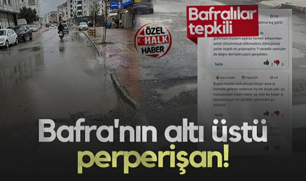 Bafra'nın Altı Üstü Perperişan! Bafralılar Tepkili...