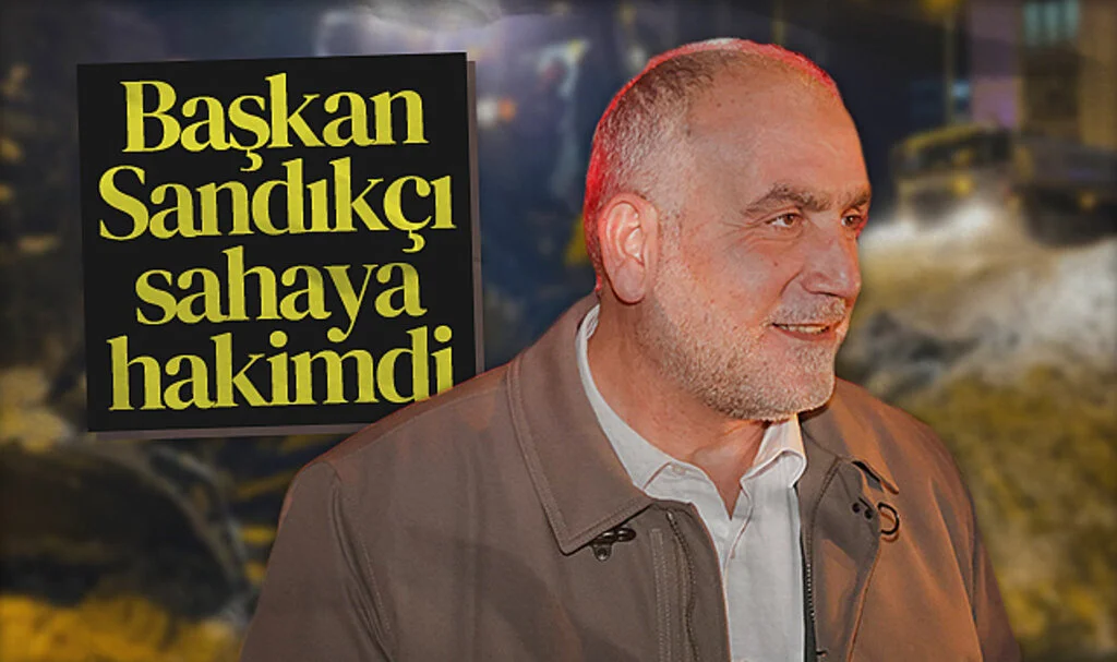 Canik Belediye Başkanı İbrahim Sandıkçı Karla Mücadelede Sahaya Hakimdi