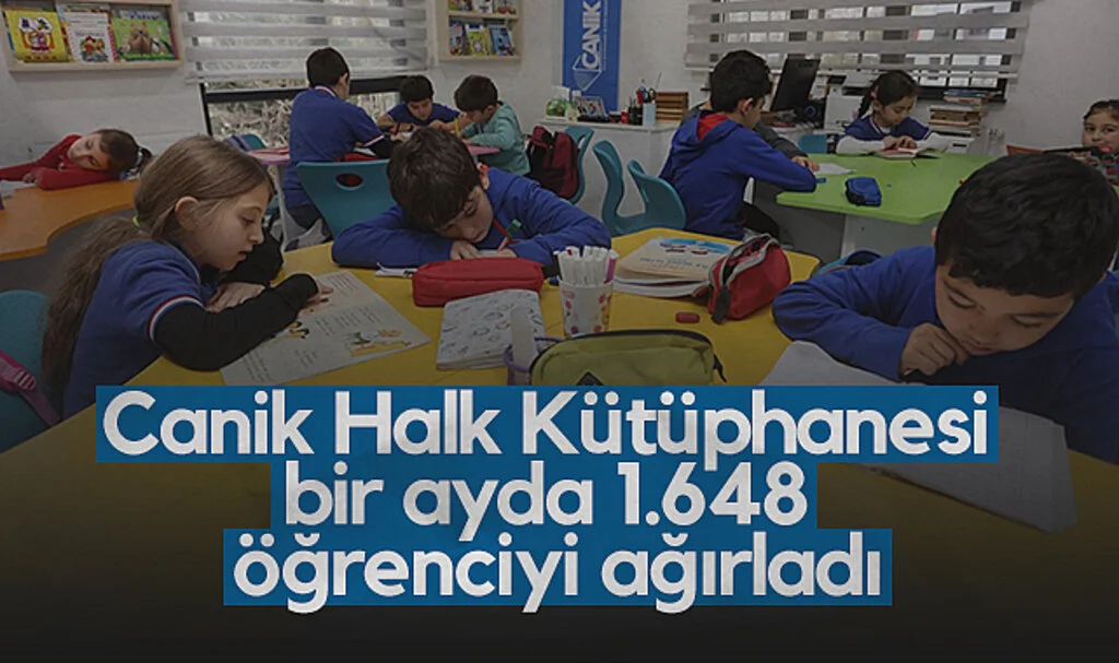 Canik Halk Kütüphanesi Bir Ayda 1.648 Öğrenciyi Ağırladı
