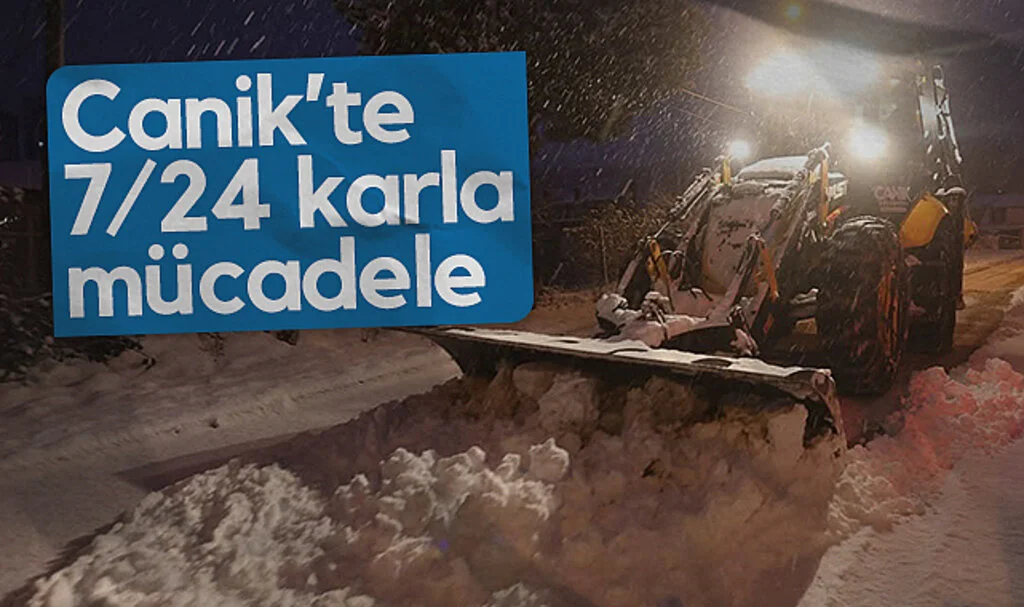 Canik’te Karla Mücadele 52 Mahallede Aralıksız Devam Ediyor