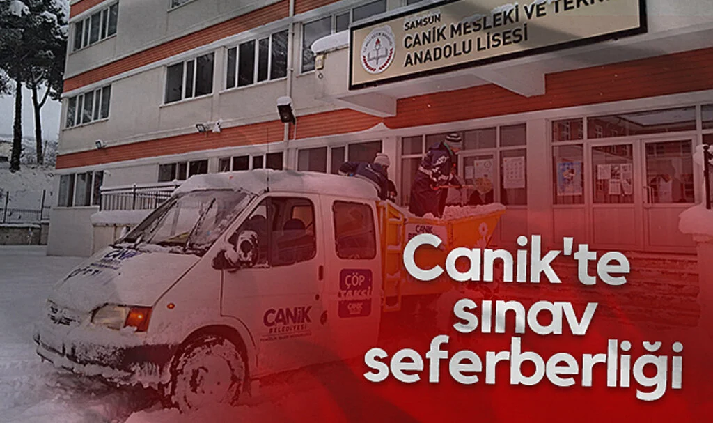 Canik'te sınav seferberliği