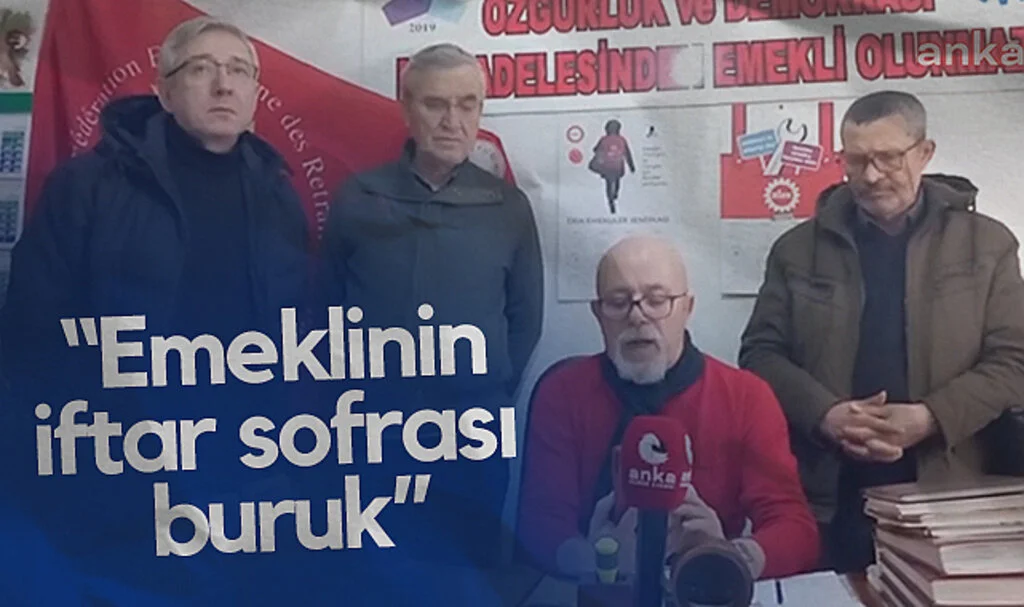 DİSK Emekli- Sen Samsun Şube Başkanı Arif Kutlu: Emeklinin iftar sofrası buruk