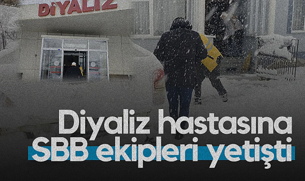 Diyaliz hastasına Samsun Büyükşehir Belediye ekipleri yetişti