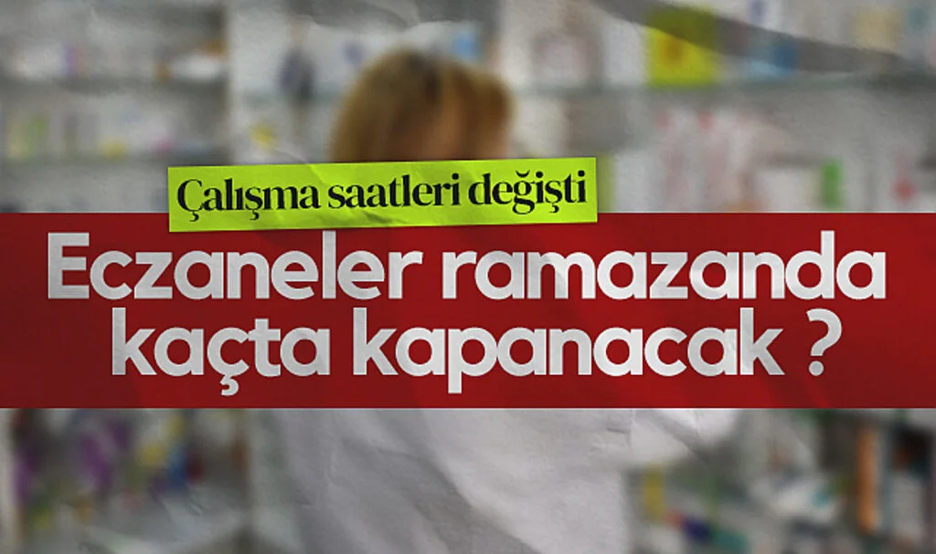 Eczacılardan Ramazan Ayında Yeni Çalışma Saati Düzenlemesi