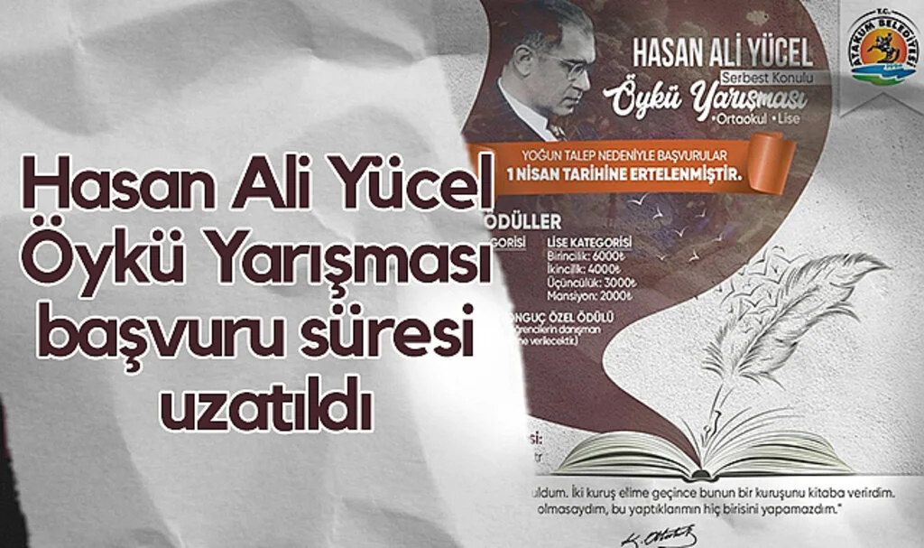 Hasan Ali Yücel Öykü Yarışması Başvuru Süresi Uzatıldı
