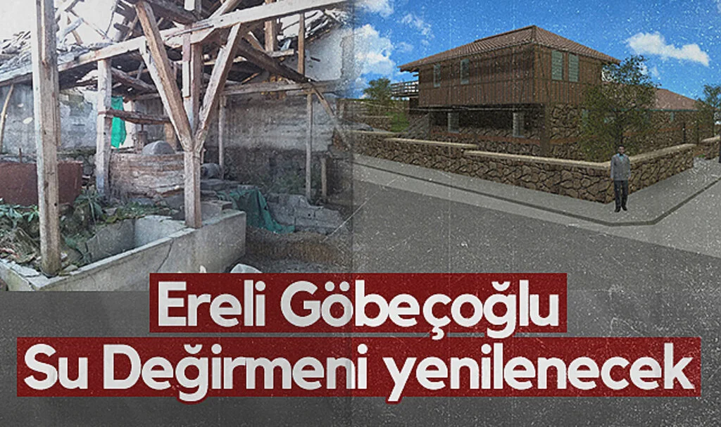 Havza'daki Ereli Göbeçoğlu Su Değirmeni Restore Ediliyor