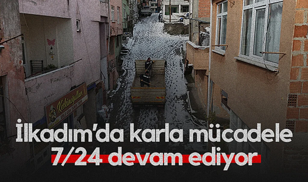 İlkadım Belediyesi, Karla Mücadeleye 7/24 Devam Ediyor