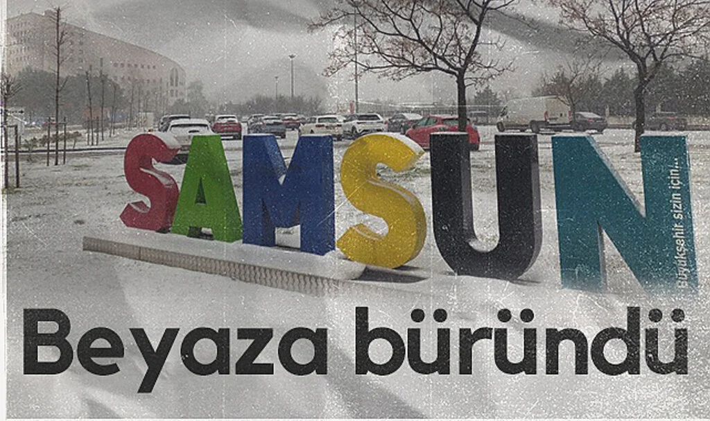 Samsun beyaza büründü