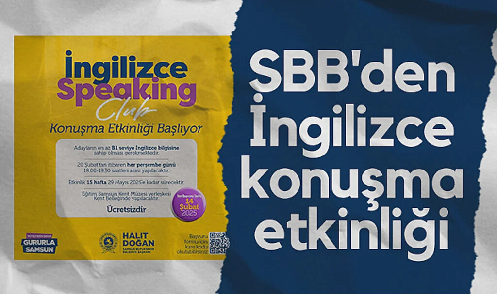 Samsun Büyükşehir Belediyesi'nden İngilizce  konuşma etkinliği