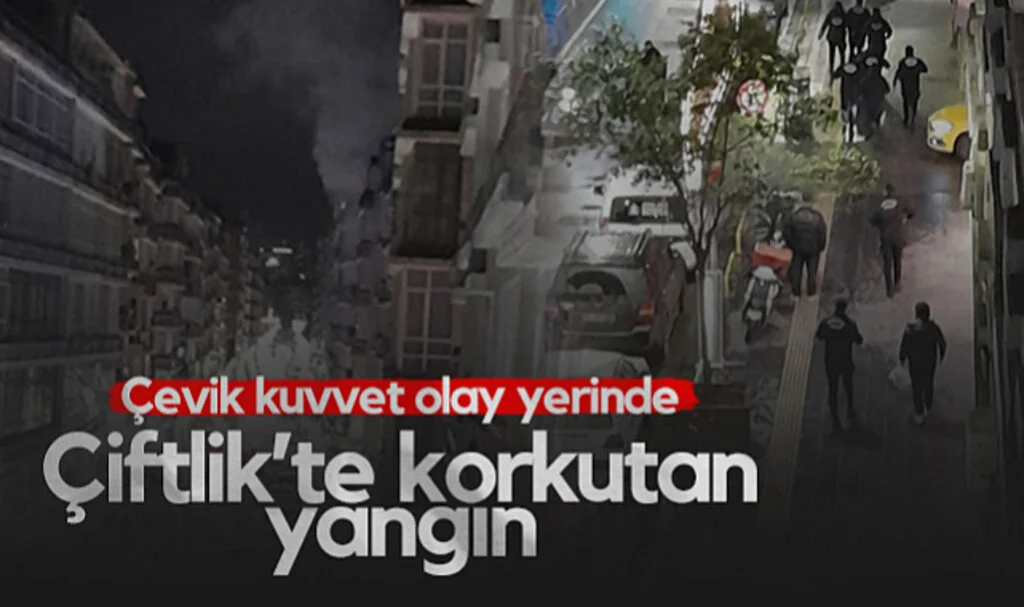 Samsun Çiftlik Caddesi'nde Korkutan Yangın! Çevik Kuvvet Olay Yerinde