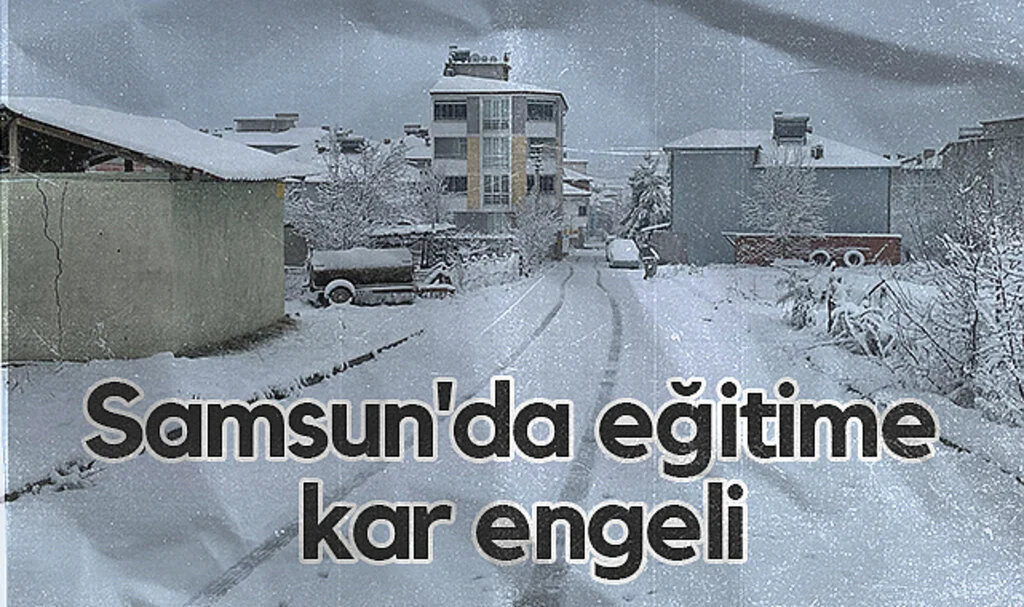 Samsun'da eğitime kar engeli! 14 ilçede ara verildi