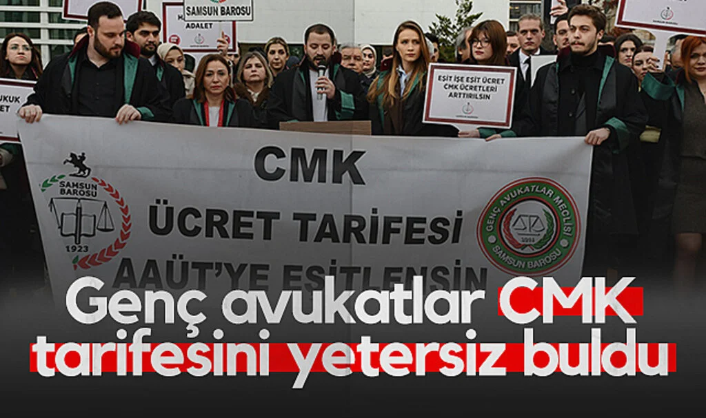 Samsun'da genç avukatlar CMK tarifesini yetersiz buldu