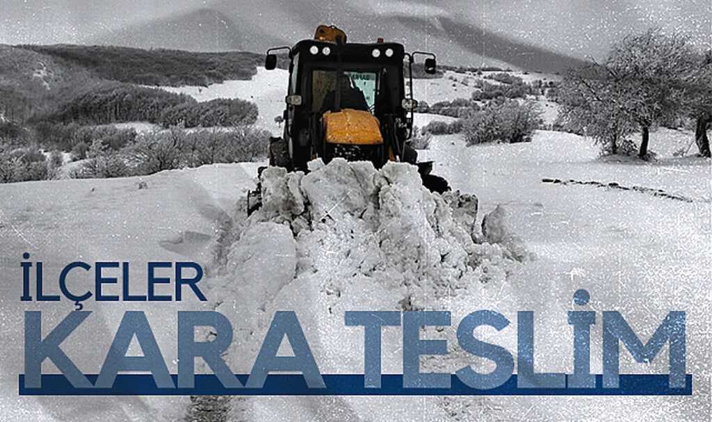 Samsun'da ilçeler kara teslim: Ekipler teyakkuzda...