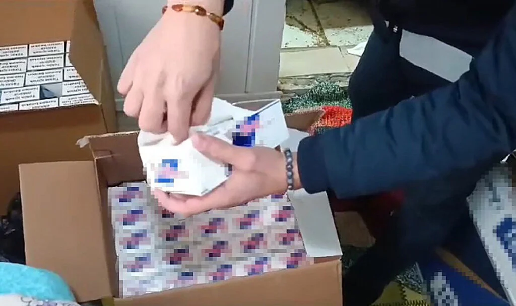 Samsun'da kaçak makaron operasyonu