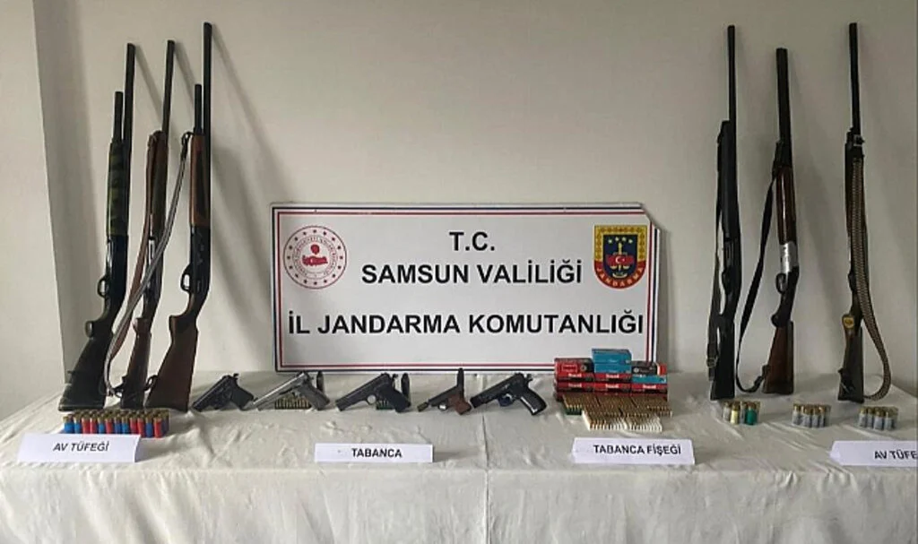 Samsun’da Kaçak Silah Operasyonu: 4 Şüpheli Hakkında İşlem