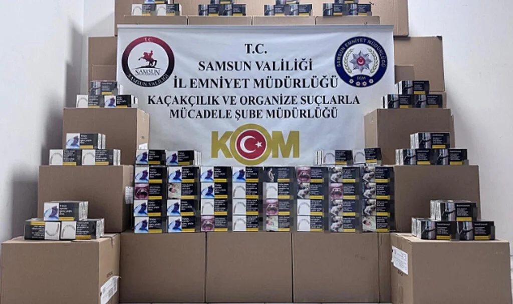 Samsun’da Kaçakçılara Gece Baskını: 500 Bin TL’lik Yasa Dışı Ürün Ele Geçirildi